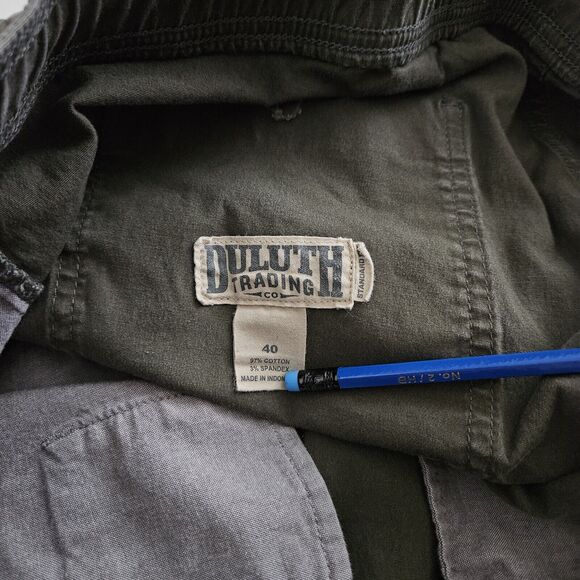 Duluth Trading Shorts (Mens‎ Size 40) Standard Fit Drawstring Green 8" Inseam - Picture 2 of 5